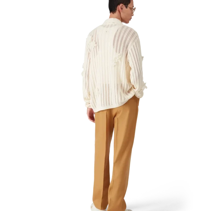 Chino aus Wolle mit Falten Chino aus Wolle mit Falten