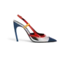 Chrome Arch Slingback-Pumps