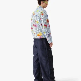 Collage D’icones Graphiques Repeat Zip-Up Jacke