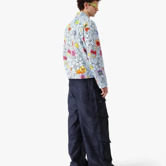 Collage D’icones Graphiques Repeat Zip-Up Jacke