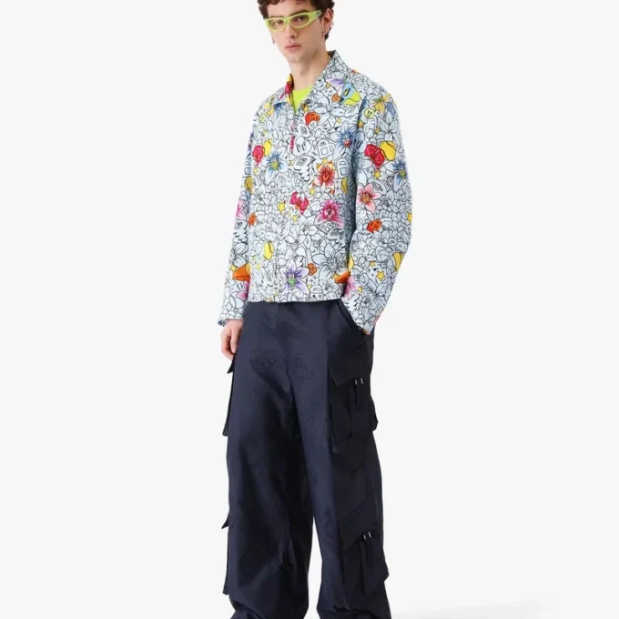 Collage D’icones Graphiques Repeat Zip-Up Jacke