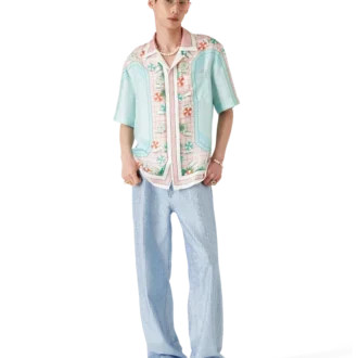 Copacabana Kurzarm-Seidenhemd mit Shorts