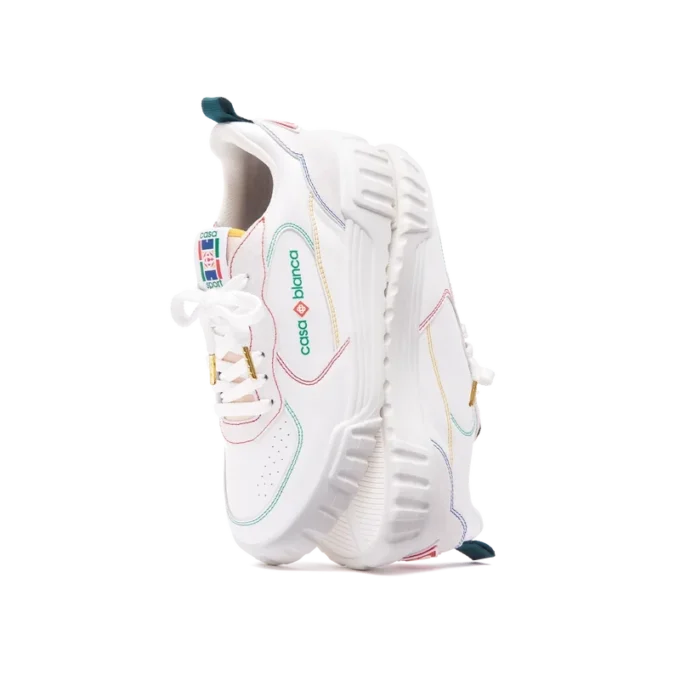 Court Sneakers für Damen in Weiß und Multicolor Court Sneakers für Damen in Weiß und Multicolor