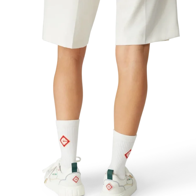 Court Sneakers für Damen in Weiß und Multicolor Court Sneakers für Damen in Weiß und Multicolor