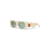 Cremefarbene Memphis-Sonnenbrille Cremefarbene Memphis-Sonnenbrille