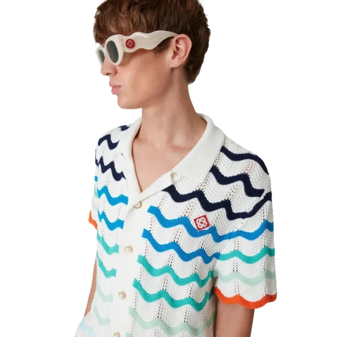 Cremefarbene Memphis-Sonnenbrille Cremefarbene Memphis-Sonnenbrille