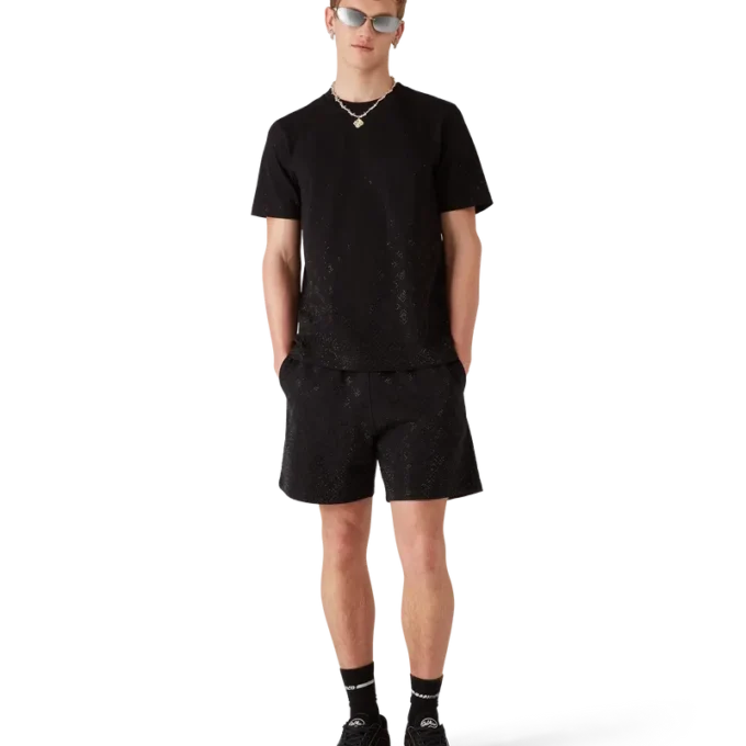 Crystal Monogram Sweatshorts