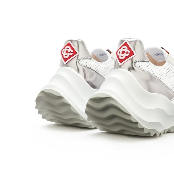 Herren-Sneaker Atlantis in Weiß und Chrom