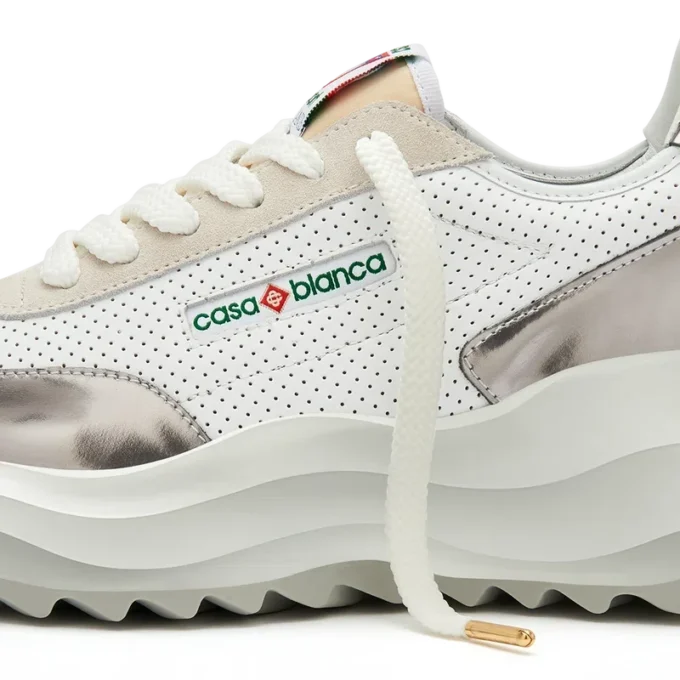 Herren-Sneaker Atlantis in Weiß und Chrom