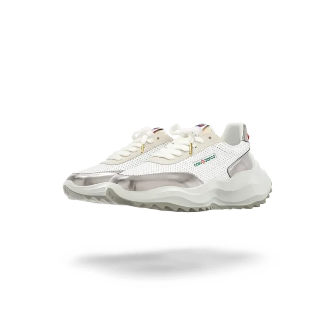 Herren-Sneaker Atlantis in Weiß und Chrom