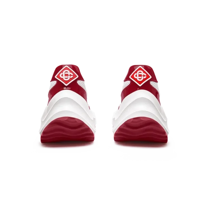 Damen-Sneaker Atlantis in Weiß und Haute Red