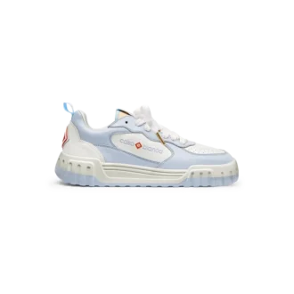 Damen-Sneaker „Court“ in Weiß und Hellblau