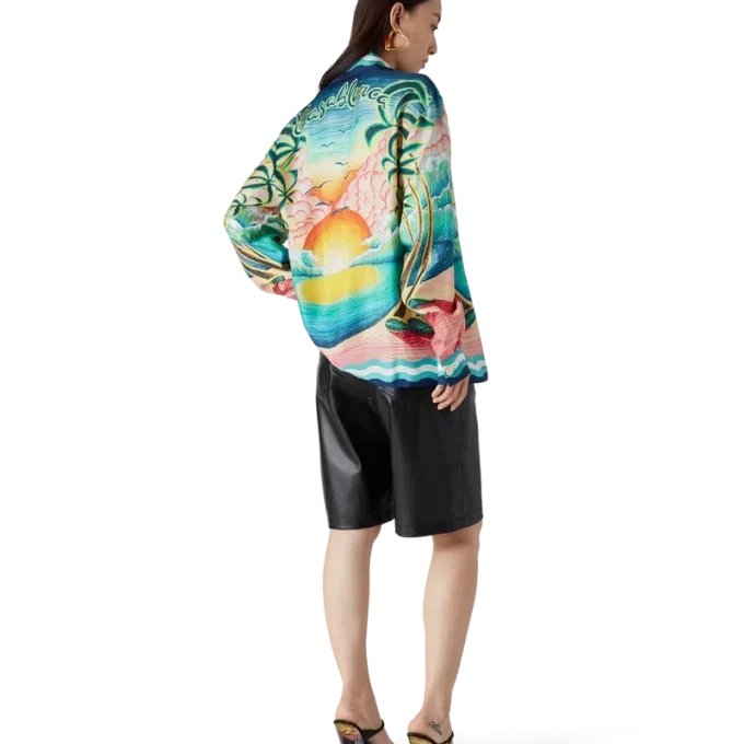 Danse De La Mer Langarm-Seidenhemd Danse De La Mer Langarm-Seidenhemd
