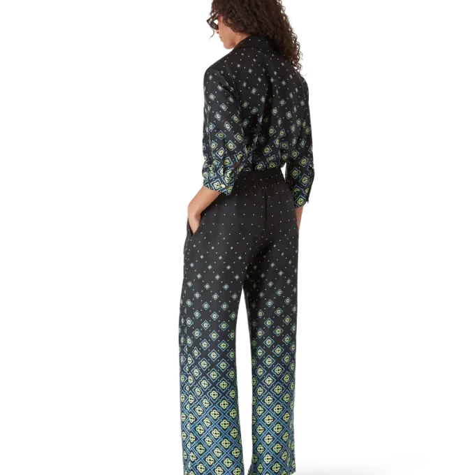 Degrade Monogram Langarm-Seidenhemd Degrade Monogram Langarm-Seidenhemd