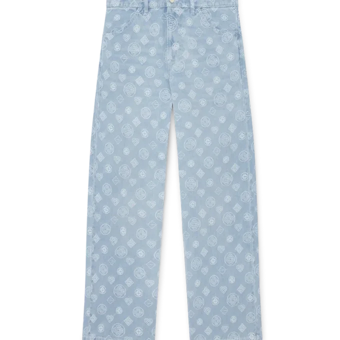 Denim Monogram Relaxed Fit Jeans