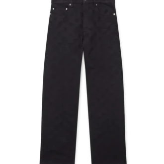 Denim Monogram Straight-Leg-Jeans