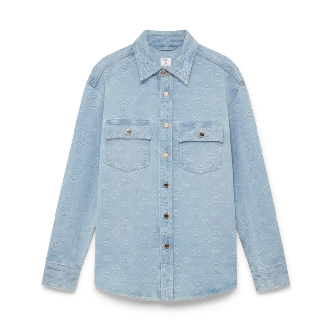 Denim-Monogramm-Hemd