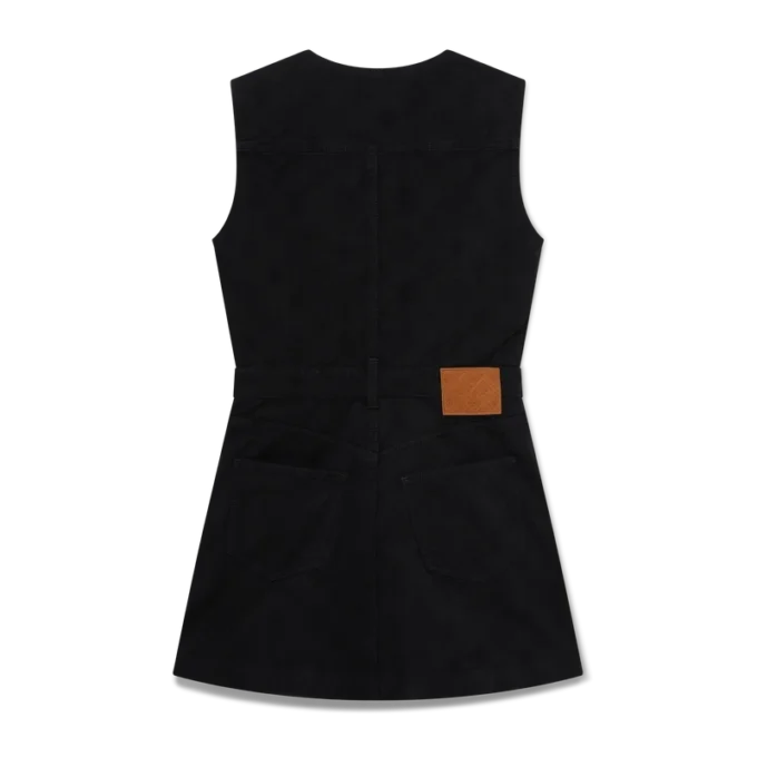 Denim-Monogramm-Kleid mit Reißverschluss