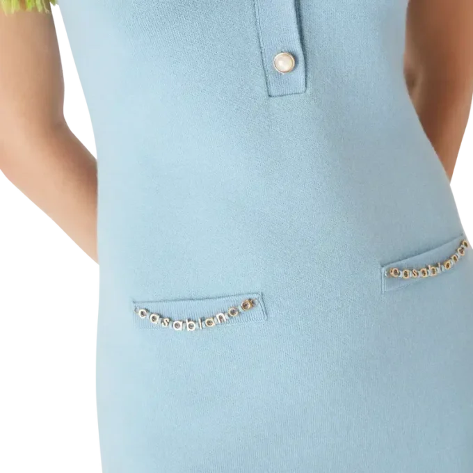 Doppelseitiges Merino-Minikleid