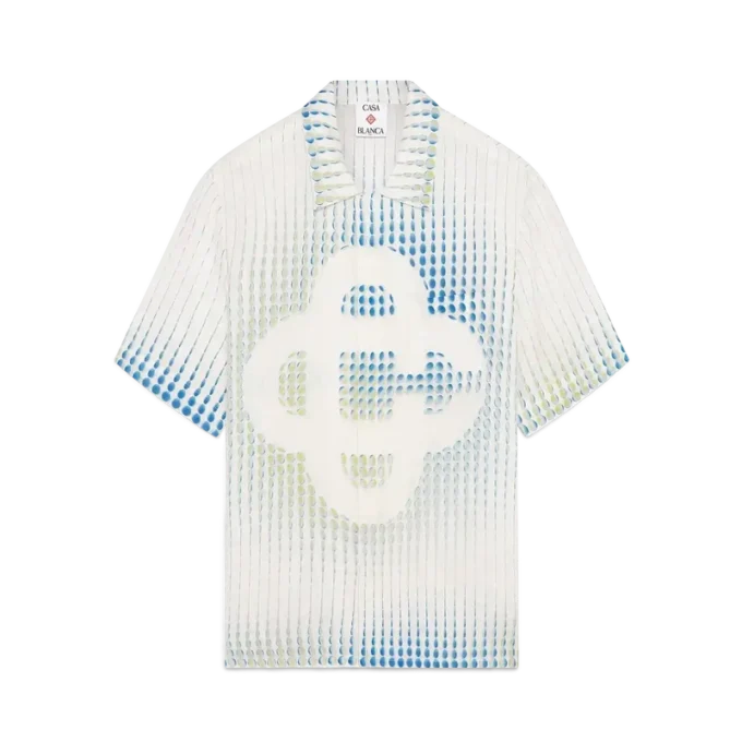 Dots Kurzarm-Leinenhemd