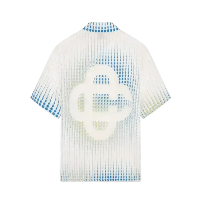 Dots Kurzarm-Leinenhemd