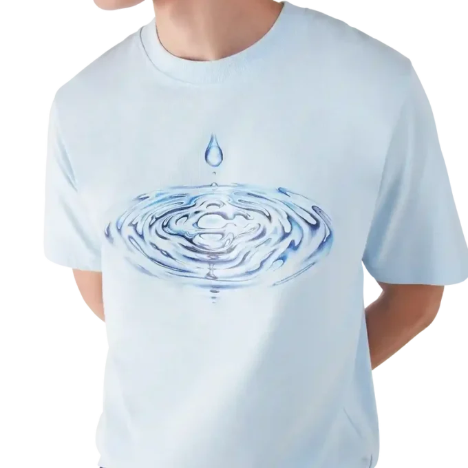 Drip Logo Kurzarm-T-Shirt mit Shorts