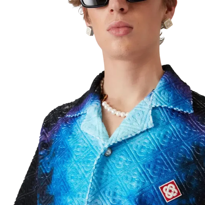 Farbverlauf-Frottee-Hemd