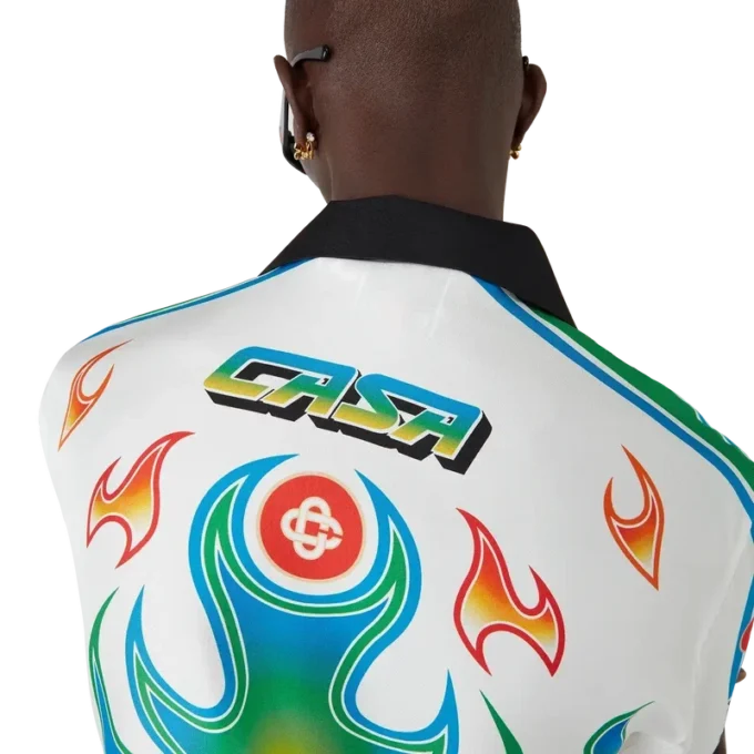 Flame Laurel Langarmhemd aus Seidentwill