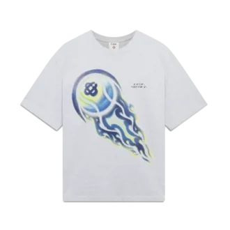 Flaming Tennis Ball Oversized Kurzarm-T-Shirt