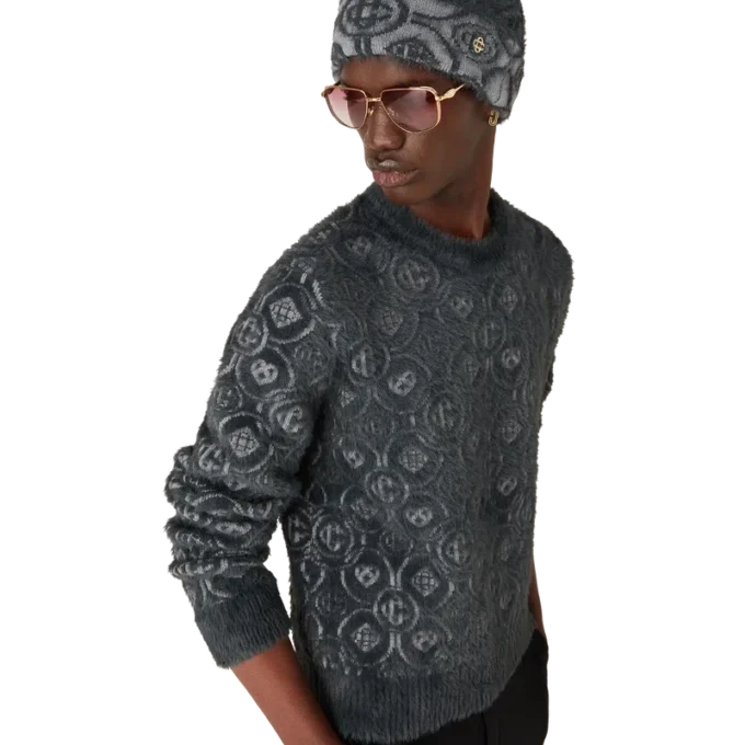 Fluffy Monogram Pullover