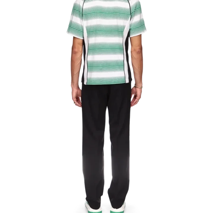 Fußball-T-Shirt mit Streifen-Einsätzen