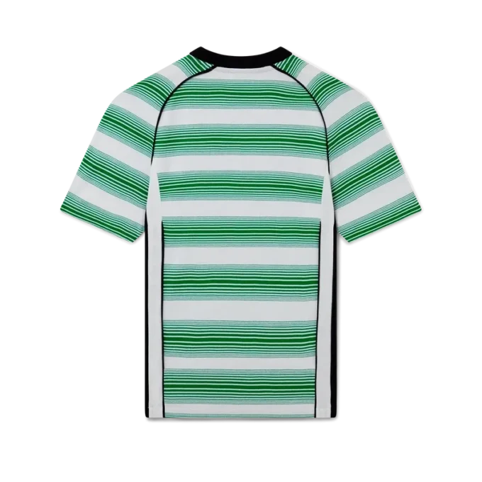 Fußball-T-Shirt mit Streifen-Einsätzen