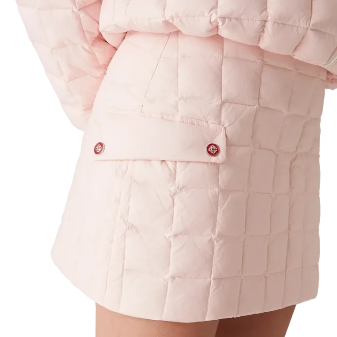 Gesteppter Minirock aus Nylon