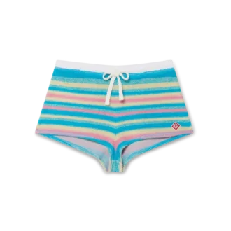 Gestreifte Frottee-Minishorts