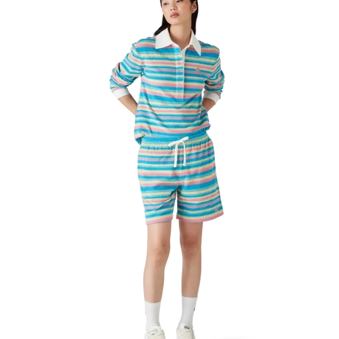 Gestreifte Frottee-Shorts