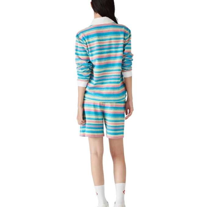 Gestreifte Frottee-Shorts