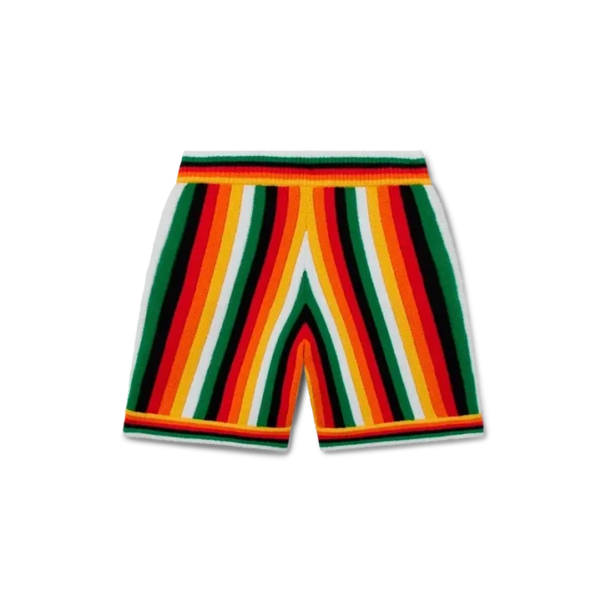 Gestreifte Frottee-Shorts Gestreifte Frottee-Shorts