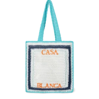 Gestreifte Häkel-Tasche