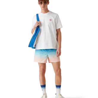 Gestreifte Häkel-Tasche