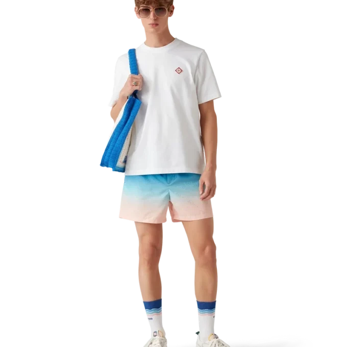 Gestreifte Häkel-Tasche Gestreifte Häkel-Tasche