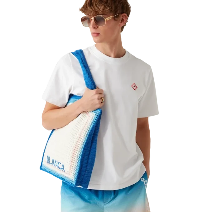 Gestreifte Häkel-Tasche Gestreifte Häkel-Tasche