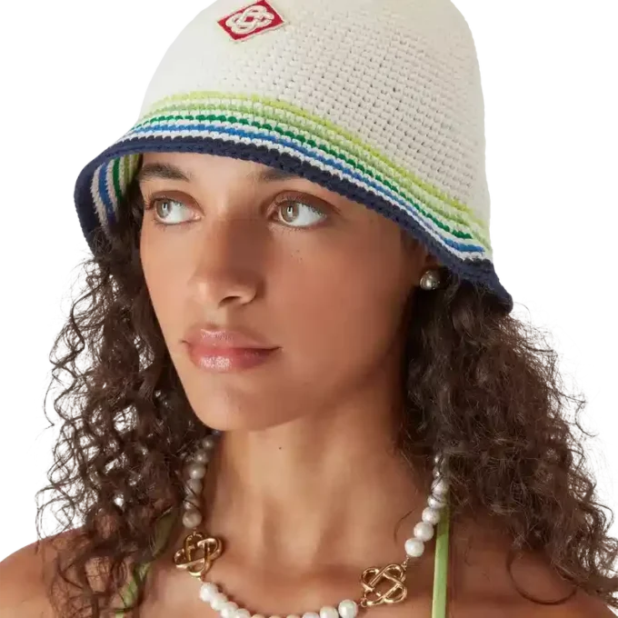 Gestreifte Häkelmütze Gestreifte Häkelmütze