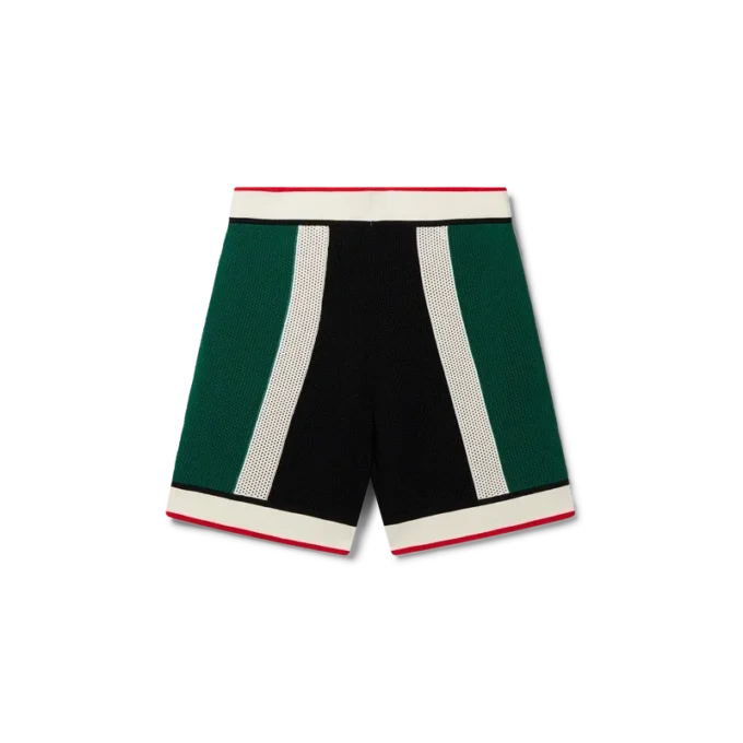 Gestreifte Mesh-Shorts Gestreifte Mesh-Shorts