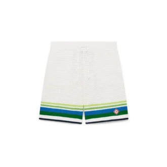 Gestreifte Strick-Shorts