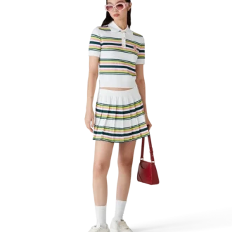 Gestreifter Faltenrock