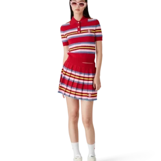 Gestreifter Faltenrock