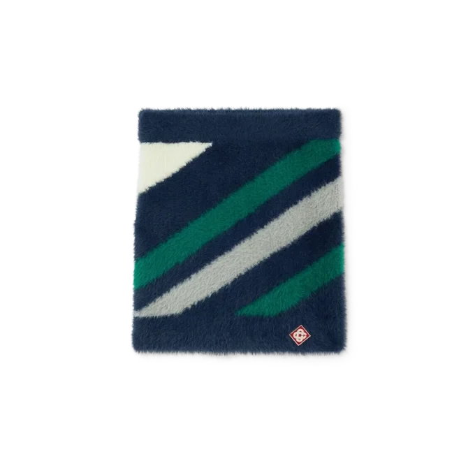 Gestreifter, flauschiger Rock