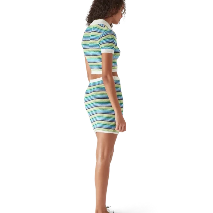 Gestreifter Minirock