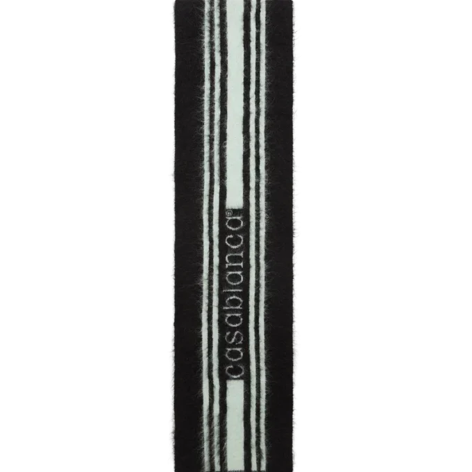 Gestreifter Mohair-Schal Gestreifter Mohair-Schal