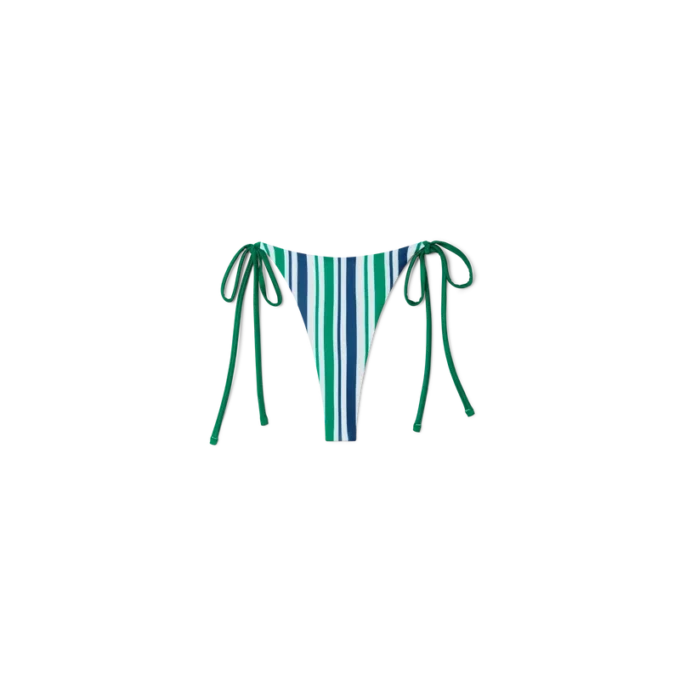 Gestreifter String-Bikini-Slip